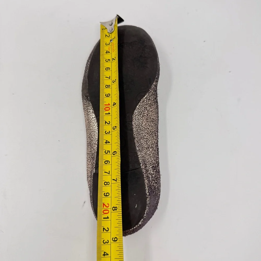 Tory Burch “Reva” Vintage Metallic Ballet Flats – Size 5